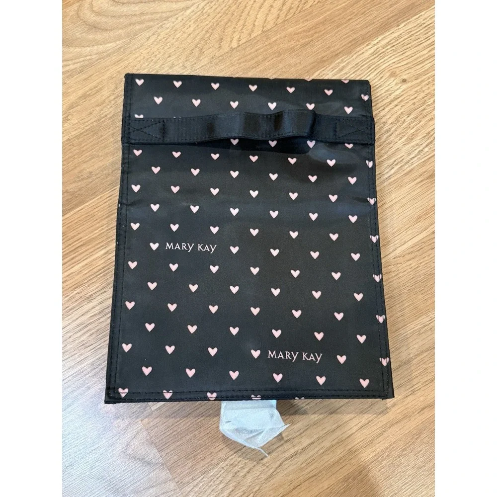 Mary Kay Travel Roll-Up Bag Travel Toiletries Cosmetics Portable Pink Hearts New